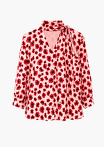 Clara Printed Chiffon Silk Blend Top