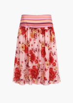 Eve Printed Chiffon Silk Blend Skirt