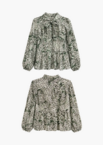 Panama Printed Sequined Top