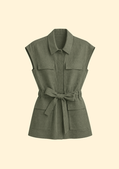 Camila Linen Top