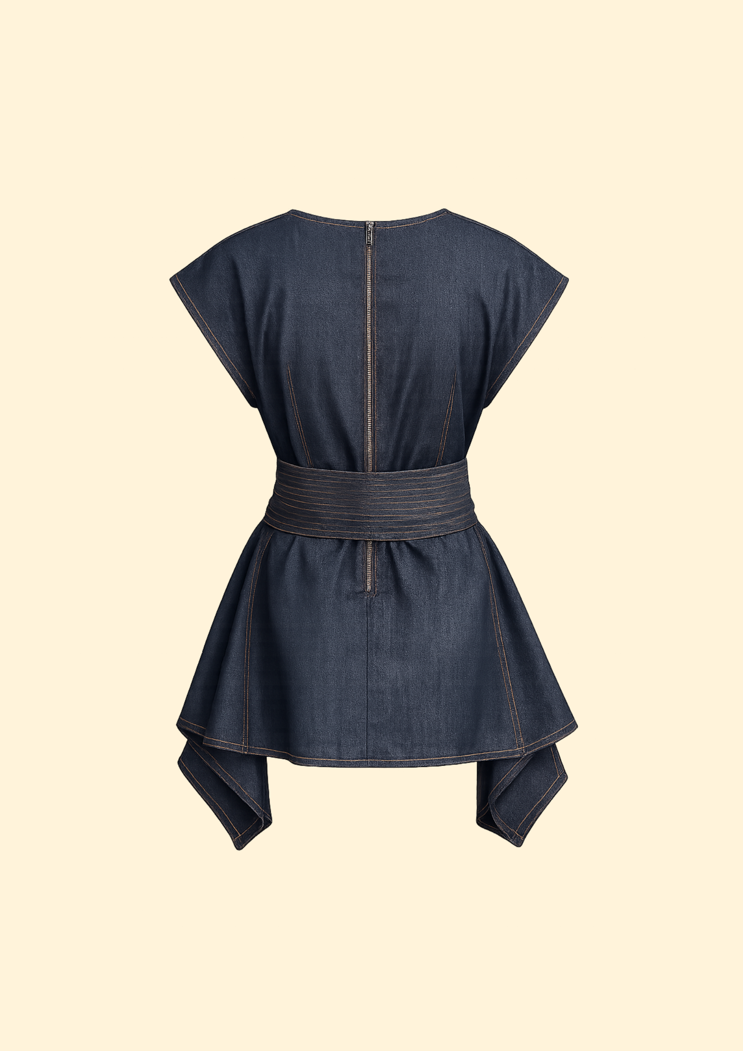 Carmen Denim Top