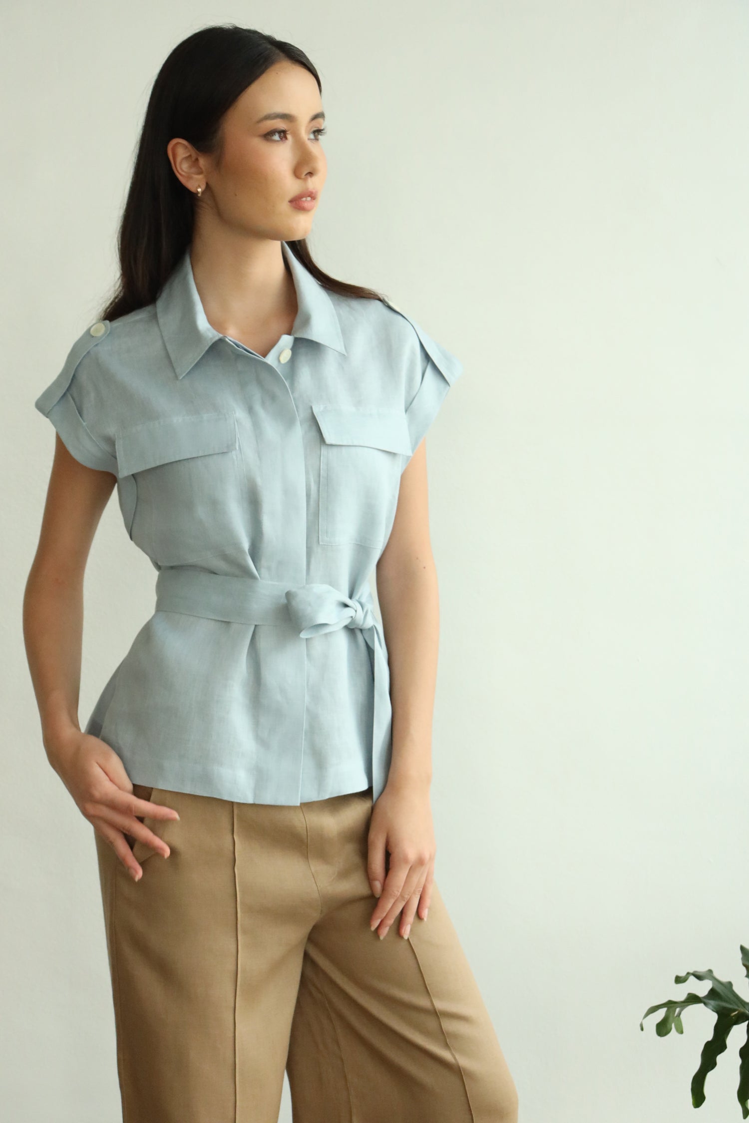 Chantal Linen Blouse