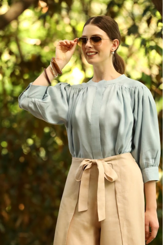 Chloe Linen Blouse