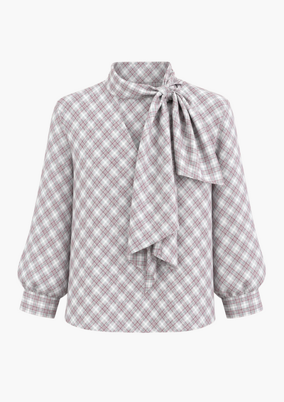 Clara Printed Chiffon Silk Blend Top