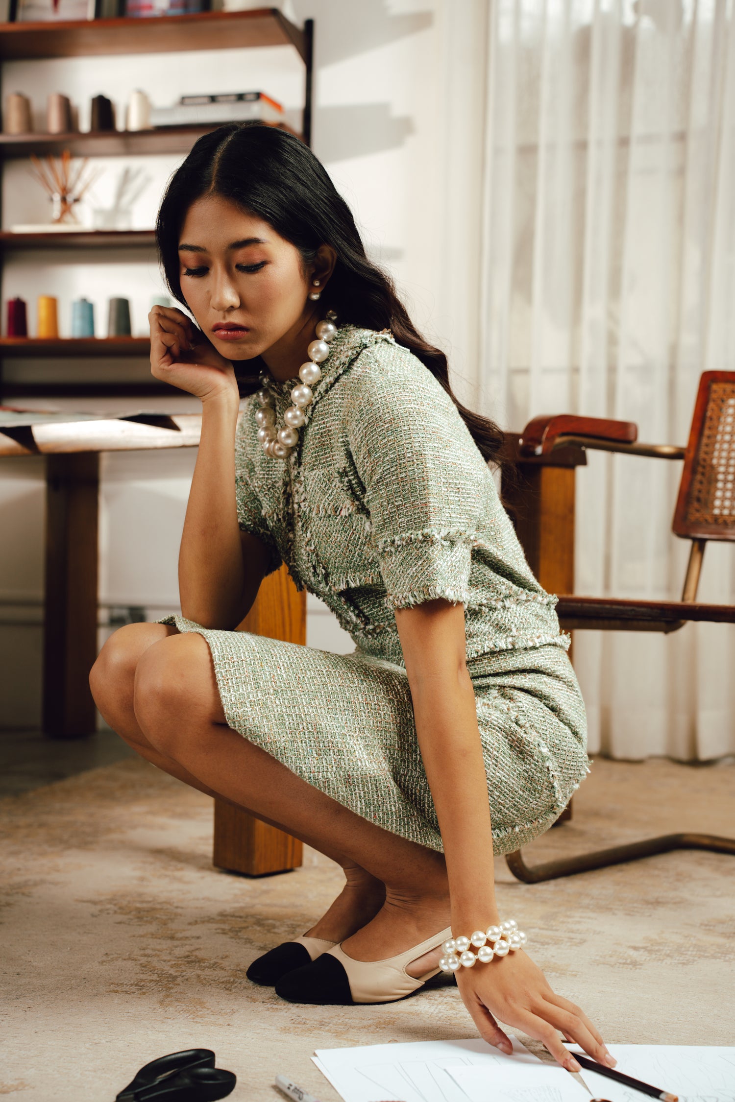 Helena Tweed Dress