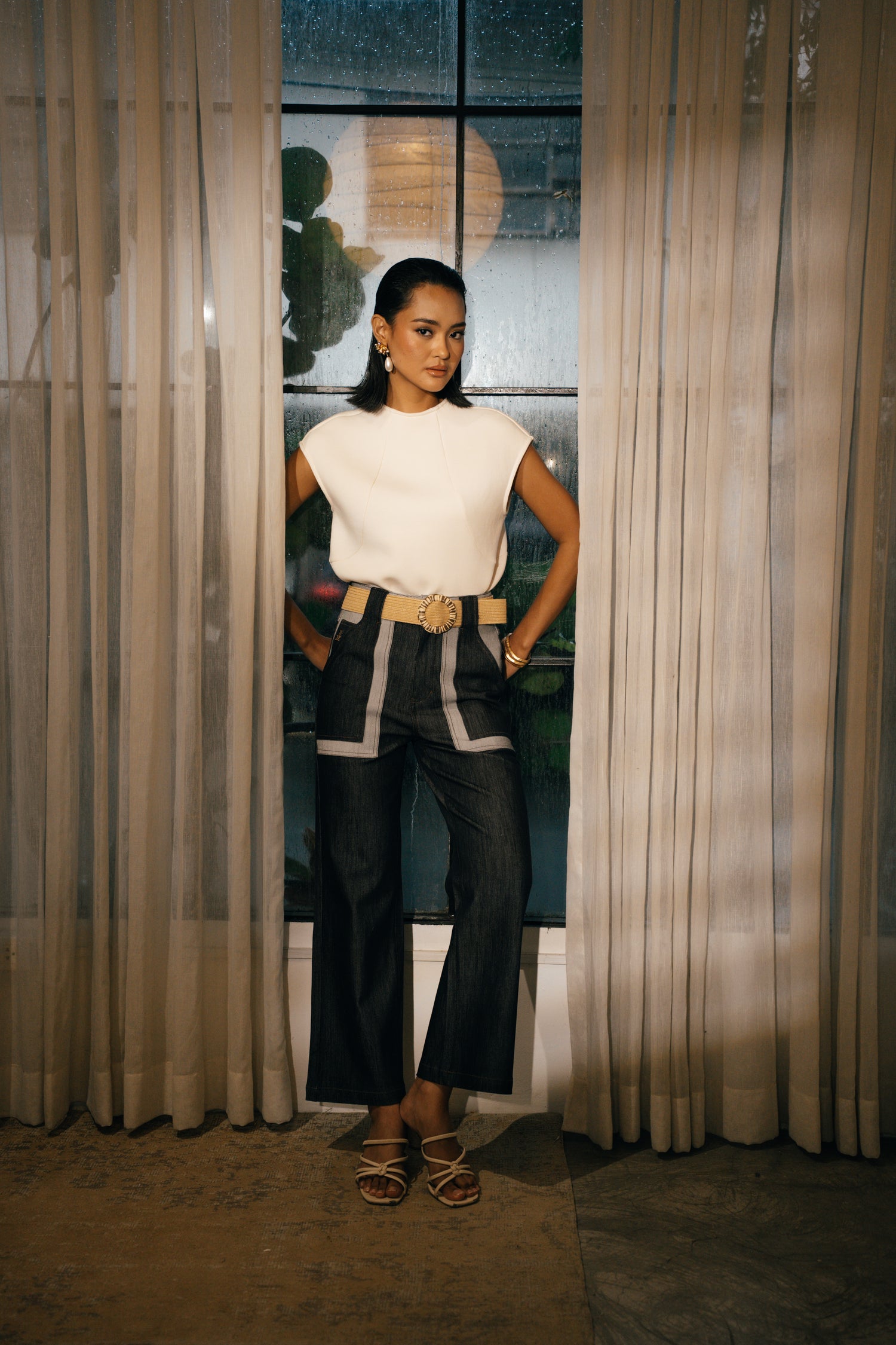 Emilia Neoprene Blouse