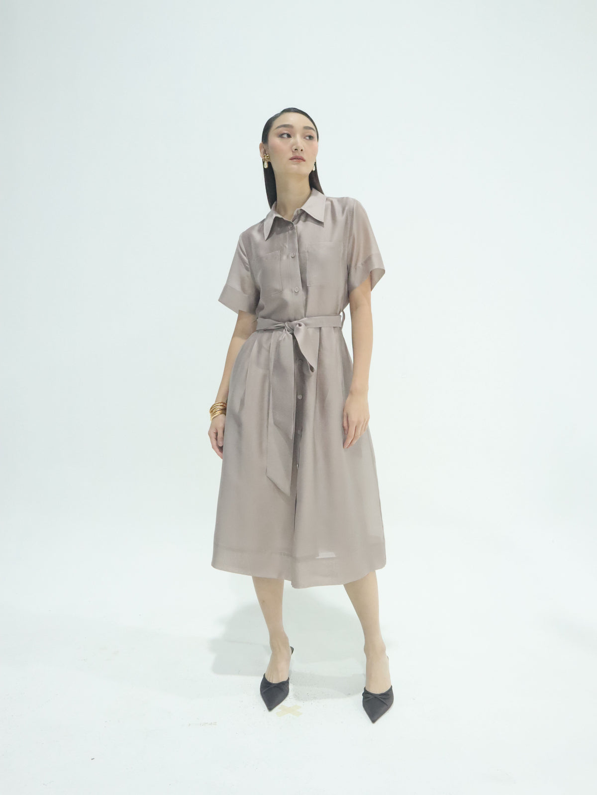 Rebecca Silk Blend Dress