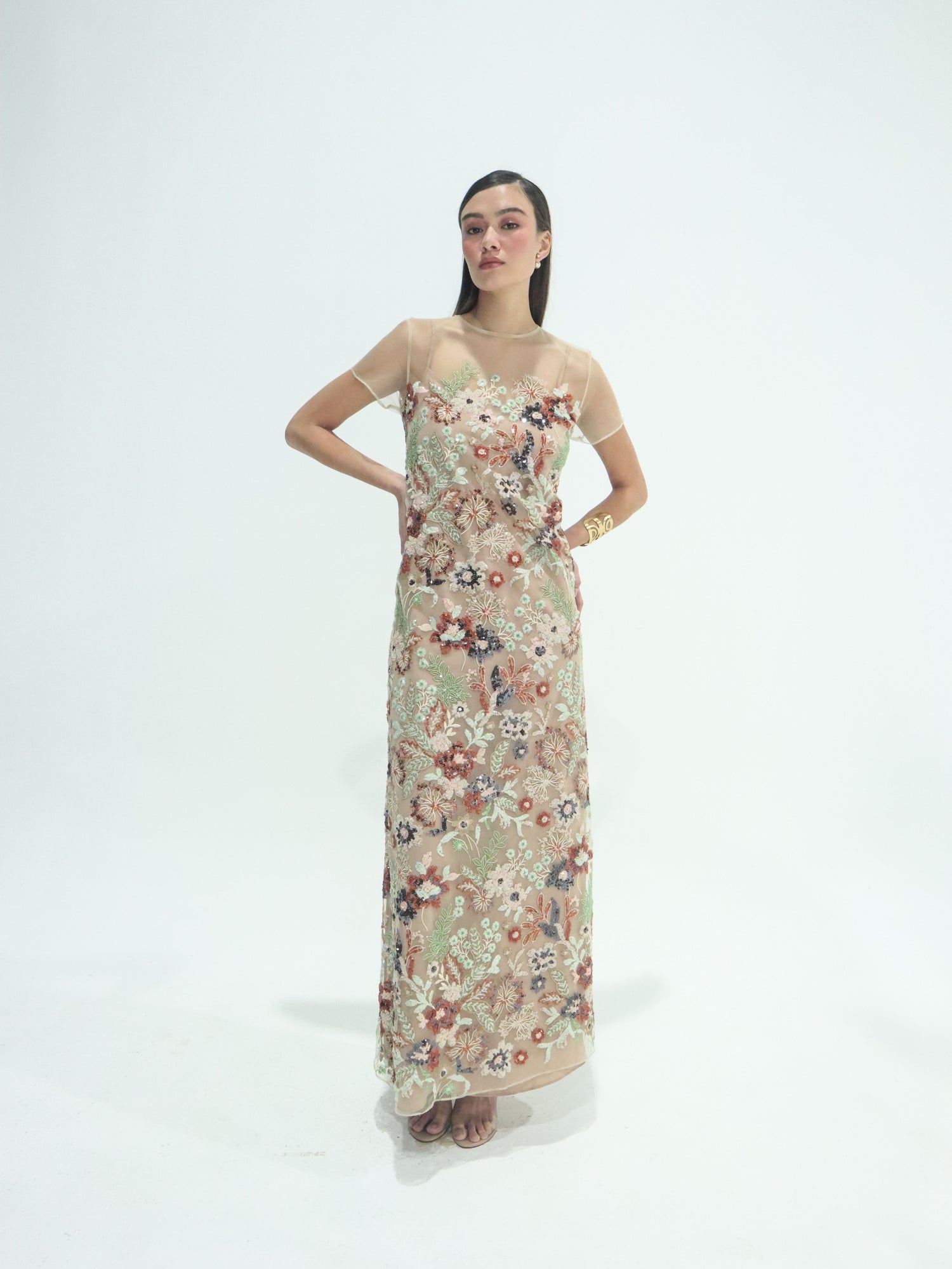 Isla Sequin Tulle Gown