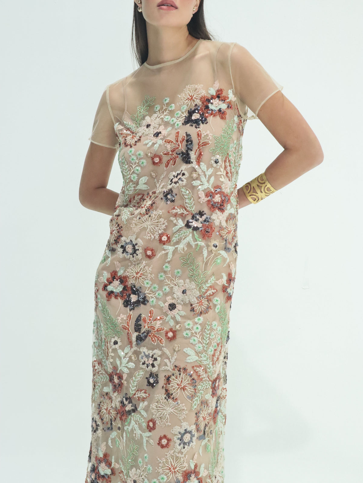 Isla Sequin Tulle Gown