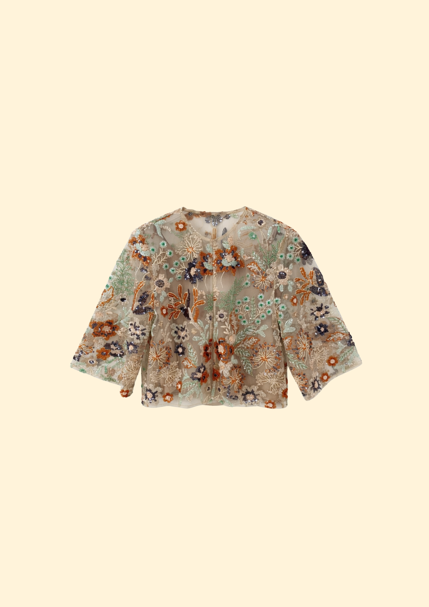 Islette Sequined Tulle Top