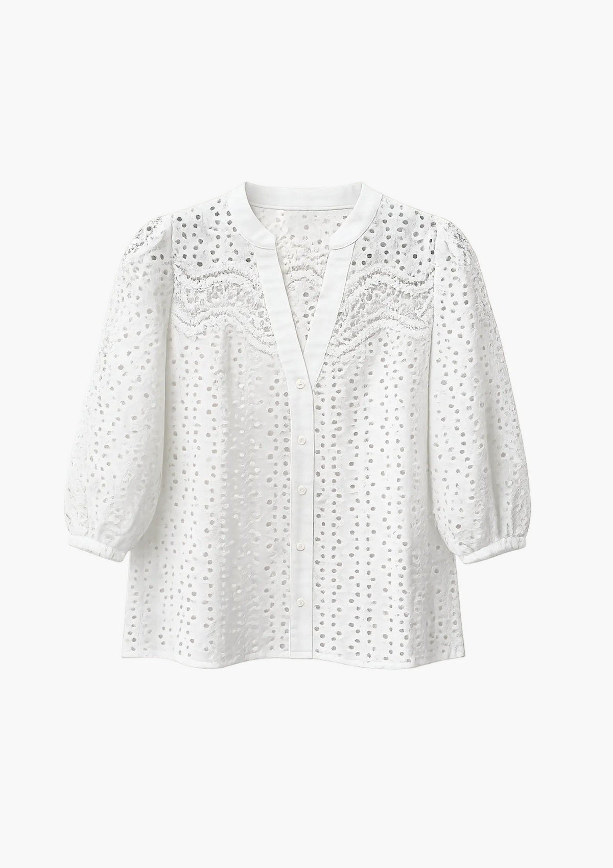 Joanne Cotton Eyelet Top
