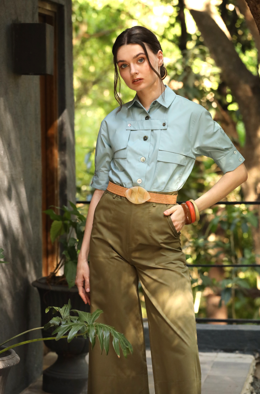 Jordyn Poplin Blouse