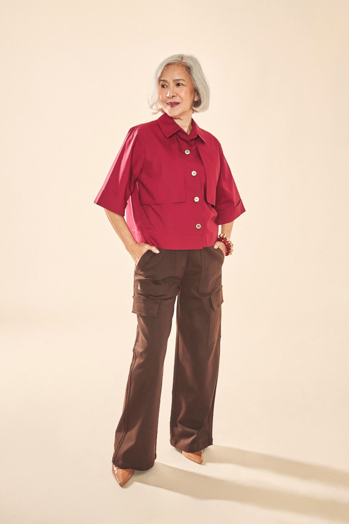 Audrey Cotton Poplin Top