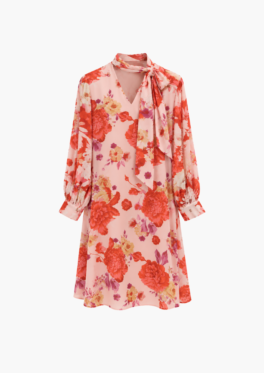Ciara Chiffon / Printed Rayon Dress