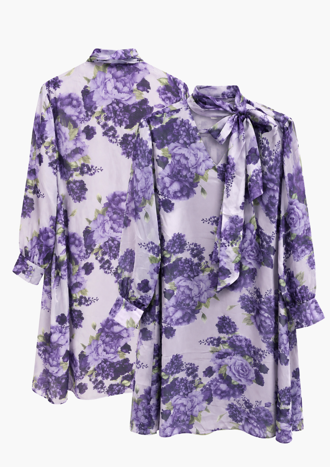 Ciara Chiffon / Printed Rayon Dress