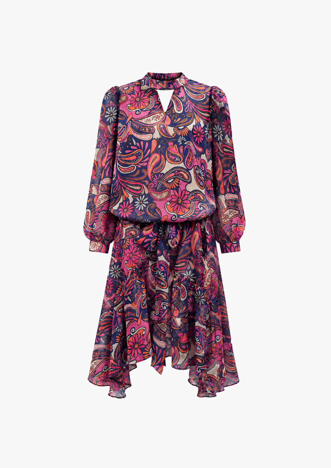 Danielle Printed Chiffon Dress