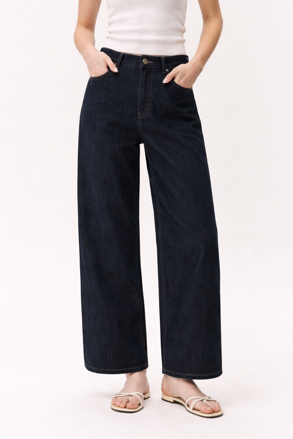 Nicola Wide Leg Denim Pants