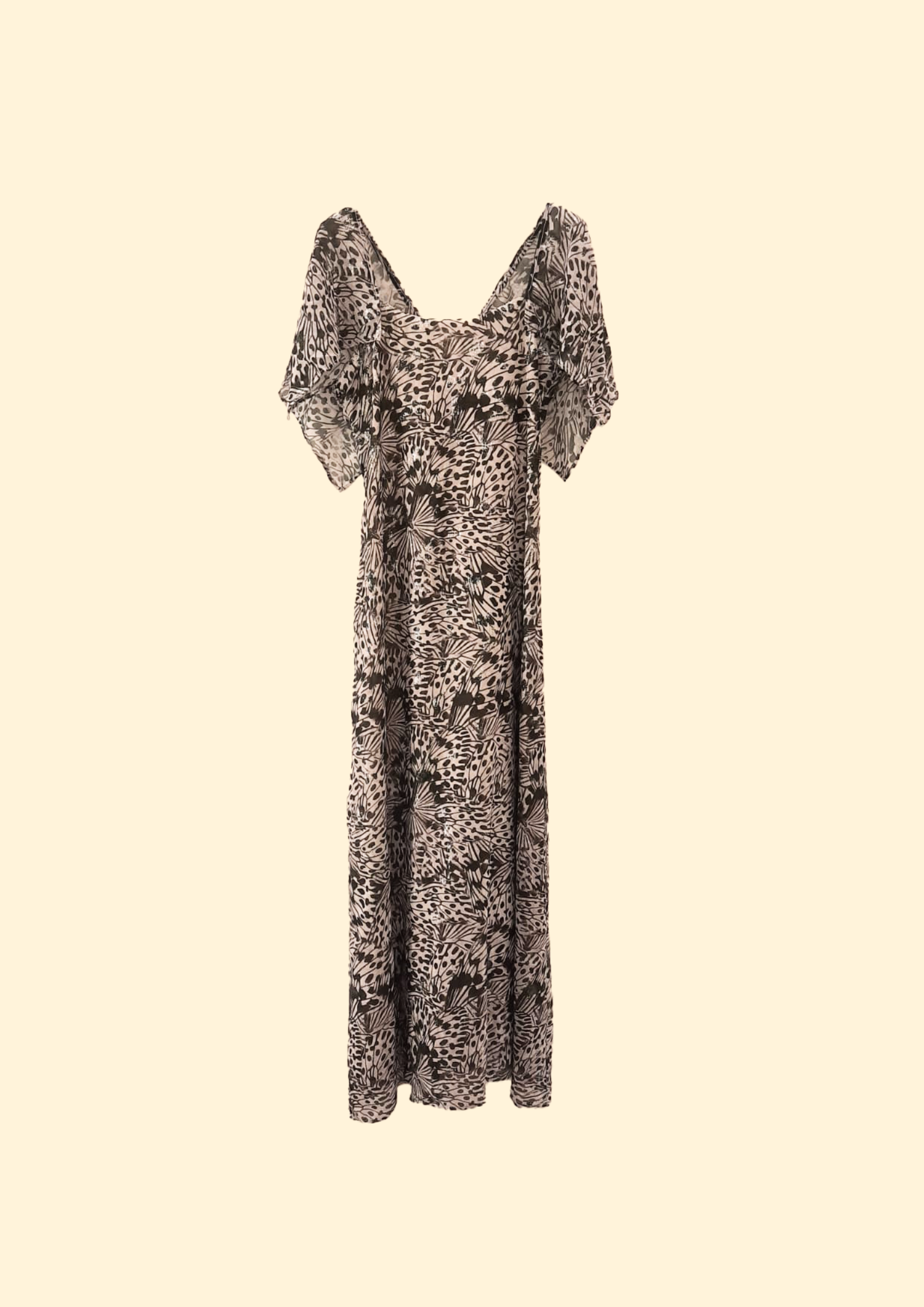 Solene Printed Polysilk Dress