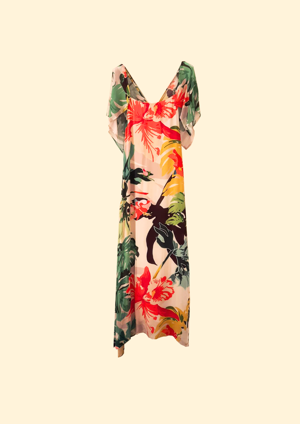 Solene Printed Silk Blend Dress