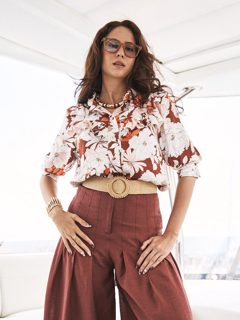 Viola Printed Rayon Top