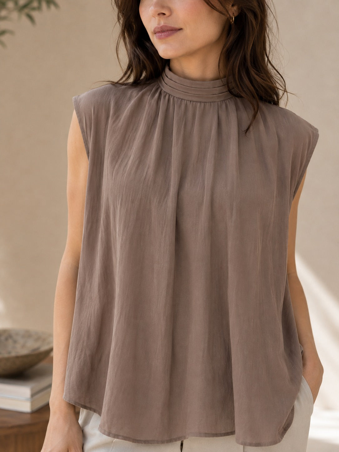 Vayda Silk Blend Top
