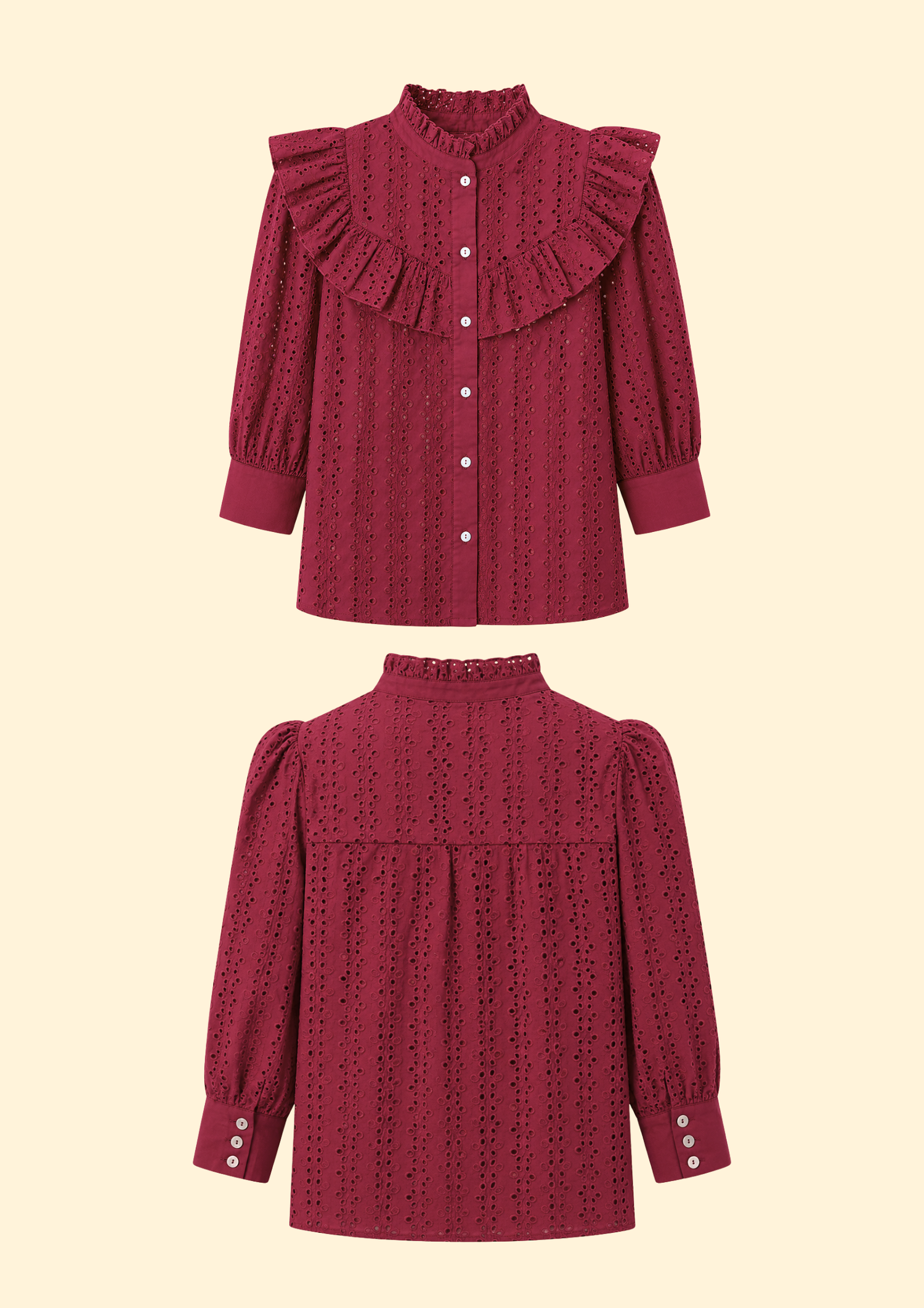 Vionne Cotton Eyelet Top