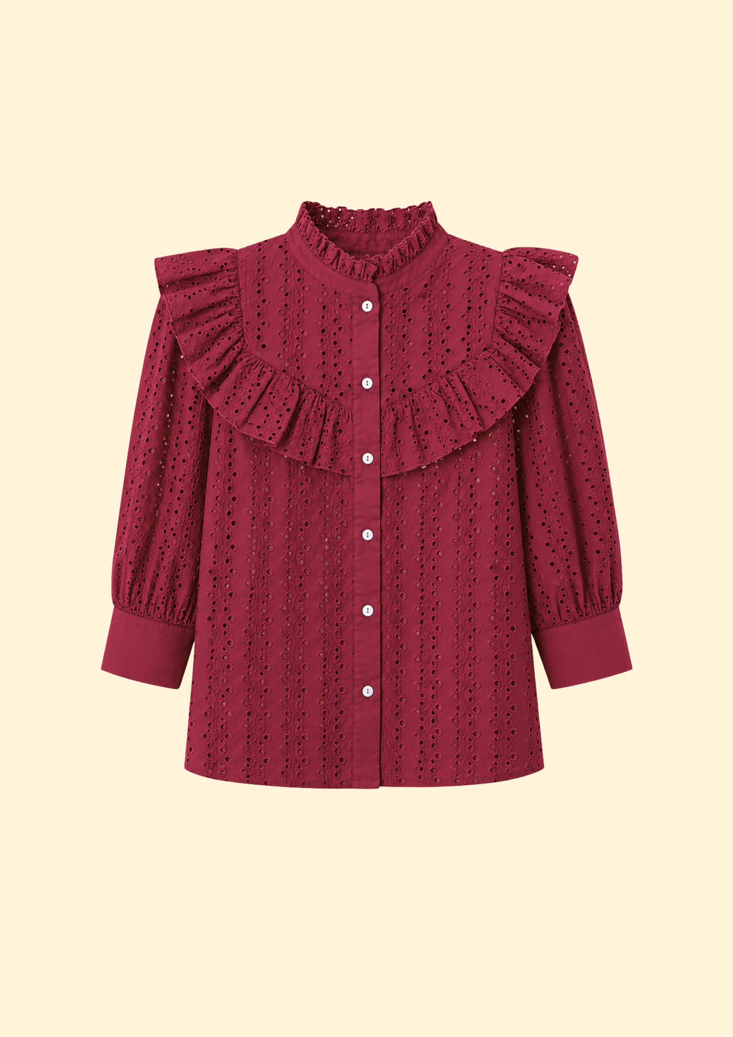 Vionne Cotton Eyelet Top